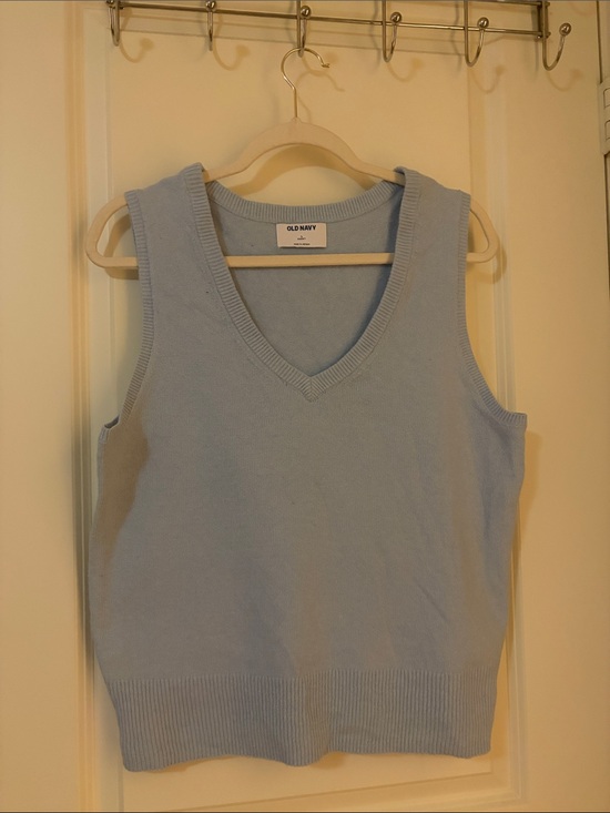 Old Navy Sweaters - Women’s Old Navy Pastel Blue V-Neck Knit Vest